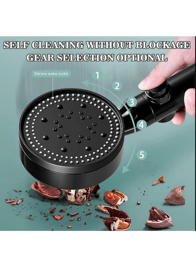 Kimaya 6 Functions Shower Head Shower Head With Handheld High Pressure-full Body Coverage Powerful Rain Water Softener Filtered Shower Head, 6 Spray Mod (Rich Black) - Image 4